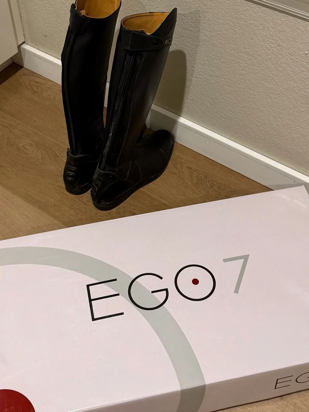 Black Ego7 Orion equestrian riding boots